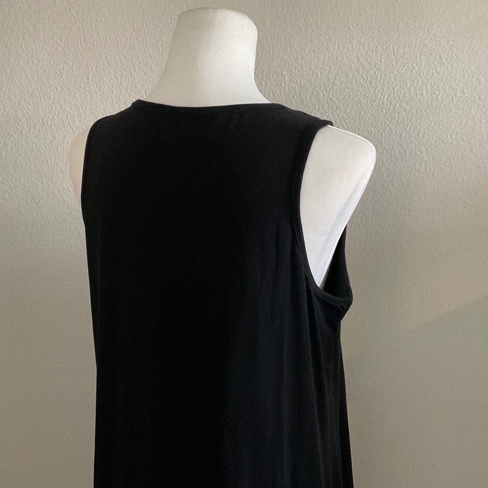 Dress Black Embroidery Sleeveless  Size XXL (runs small) - Picture 8 of 9